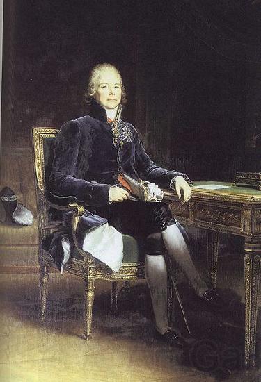 Francois Pascal Simon Gerard Portrait of French stateman Charles Maurice Talleyrand France oil painting art